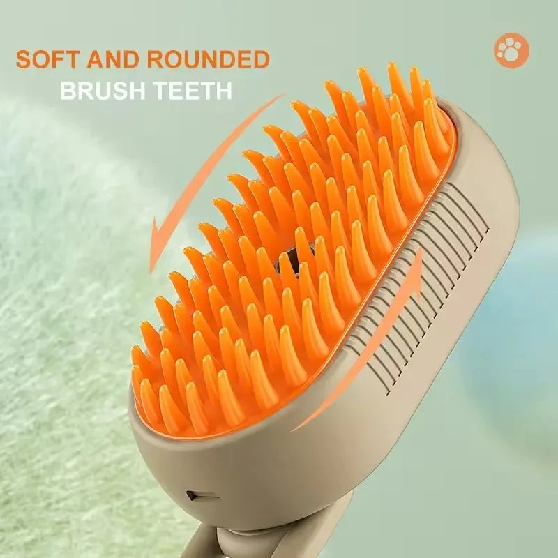 Pet Steam Brush Steam Cats Comb Electric Sprayer for Massage Wool Cat Brush Vaporizer Hair Removal Grooming Pets Accessories - TrendForce25
