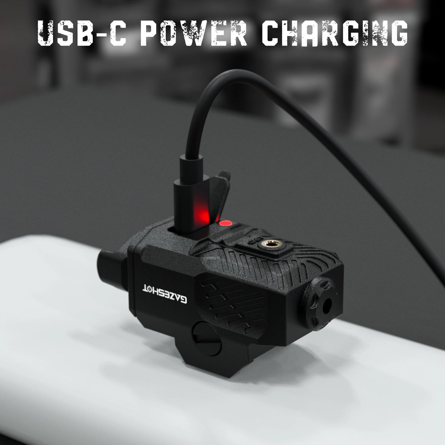 Blue Laser Sight Compatible with Picatinny Rail fit Pistol Glock Full Size Rechargeable Handgun Blue Laser Beam USB C Charging
