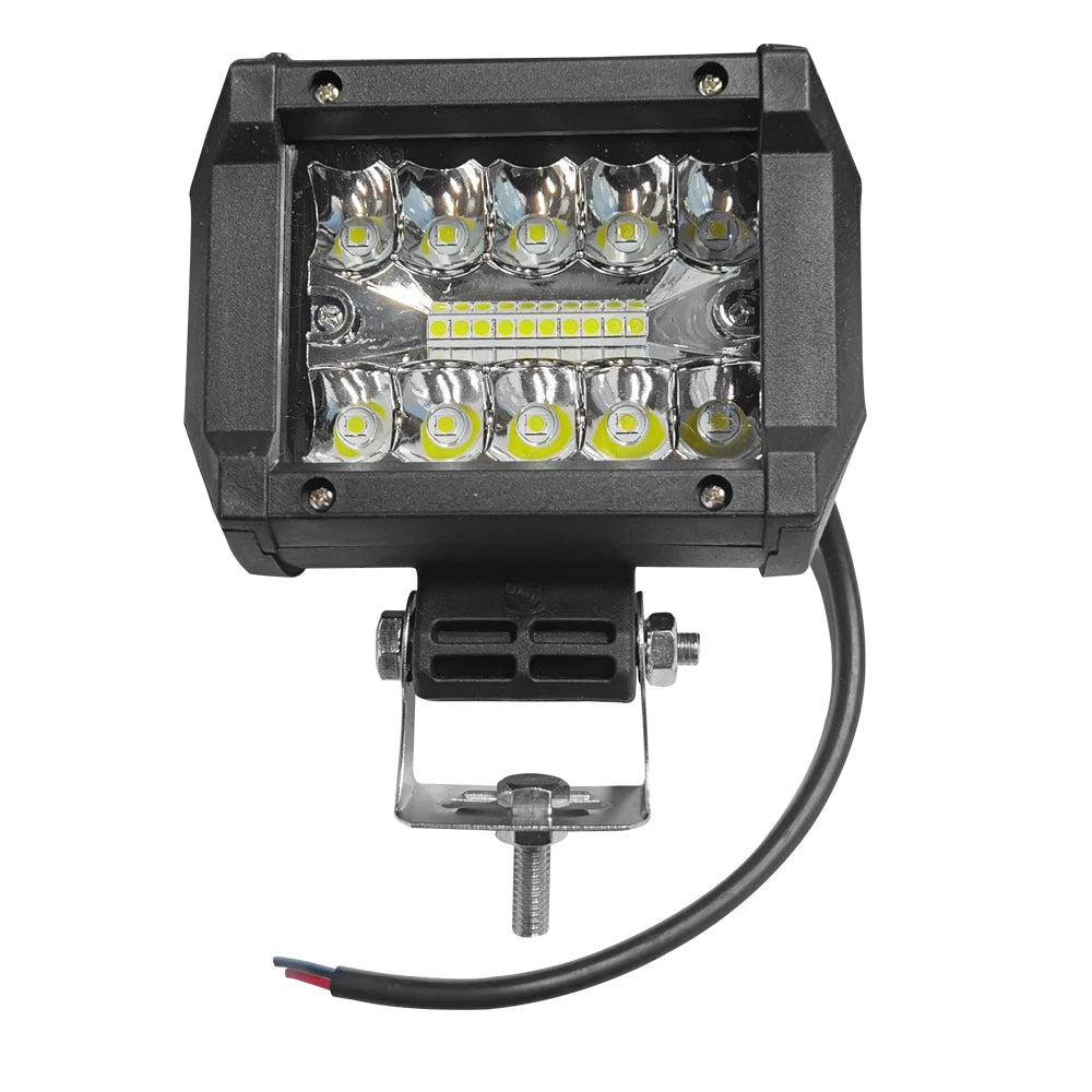 2/4 Pack 60W LED Car Work Light Bar, Dustproof LED Pods Light Bar, High-Brightness External Auxiliary Light Bar 12V Vehicles