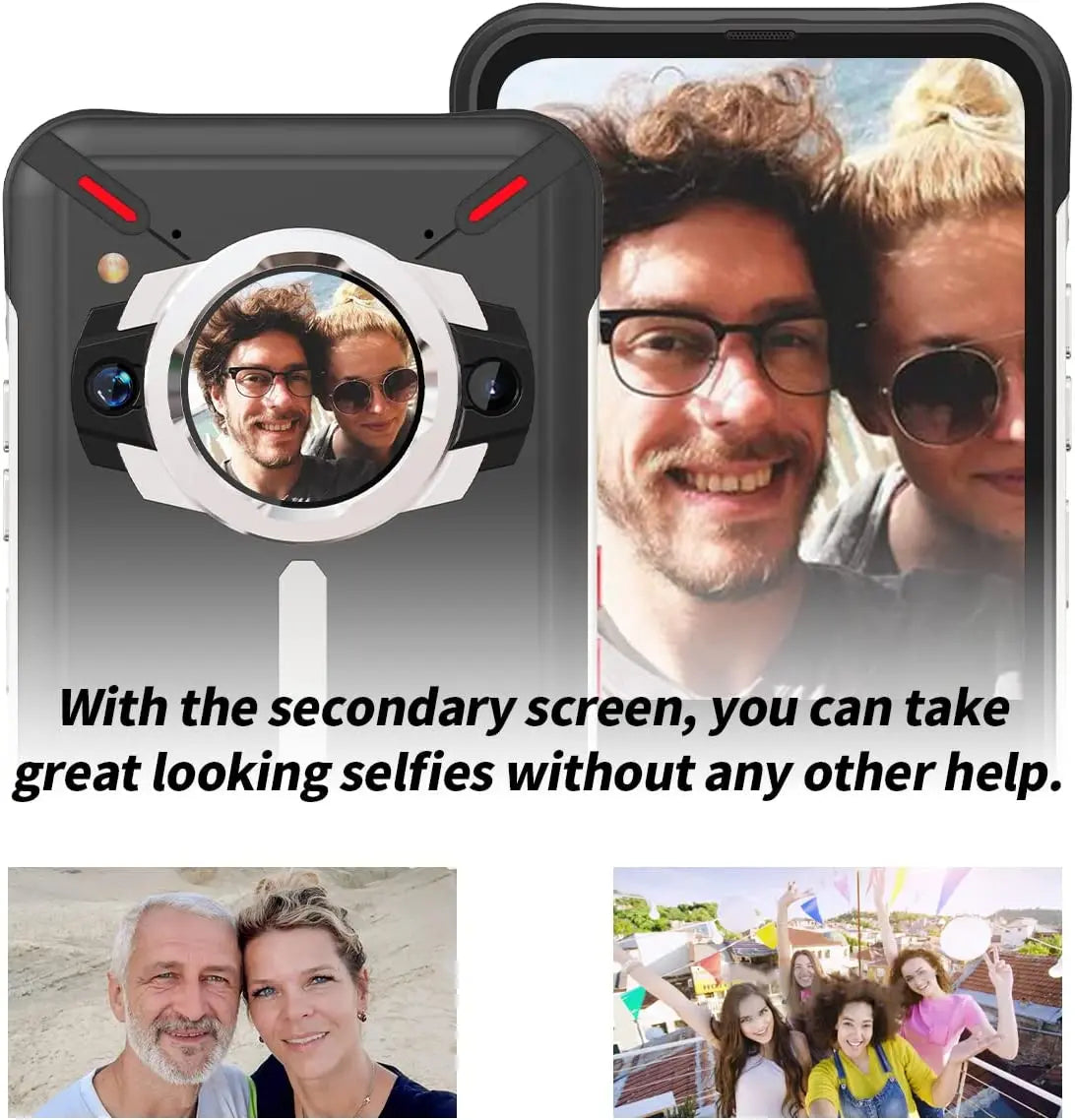 Unihertz Ticktock S Rugged 5G Smartphone 8GB 256GB Cell Phone 5200mAh Mobile Phone 64MP Camera 30W 6.53" Screen Dimensity 700 - TrendForce25