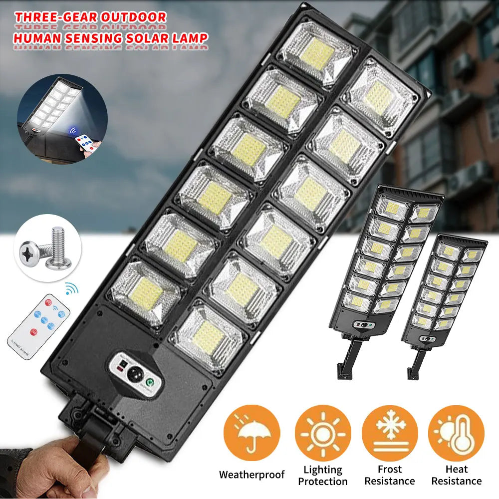 10000watts Super Bright Outdoor Solar Lamp Waterproof Ultra Wide Lighting Street Light Human Induction Motion Sensor Wall Lights - TrendForce25