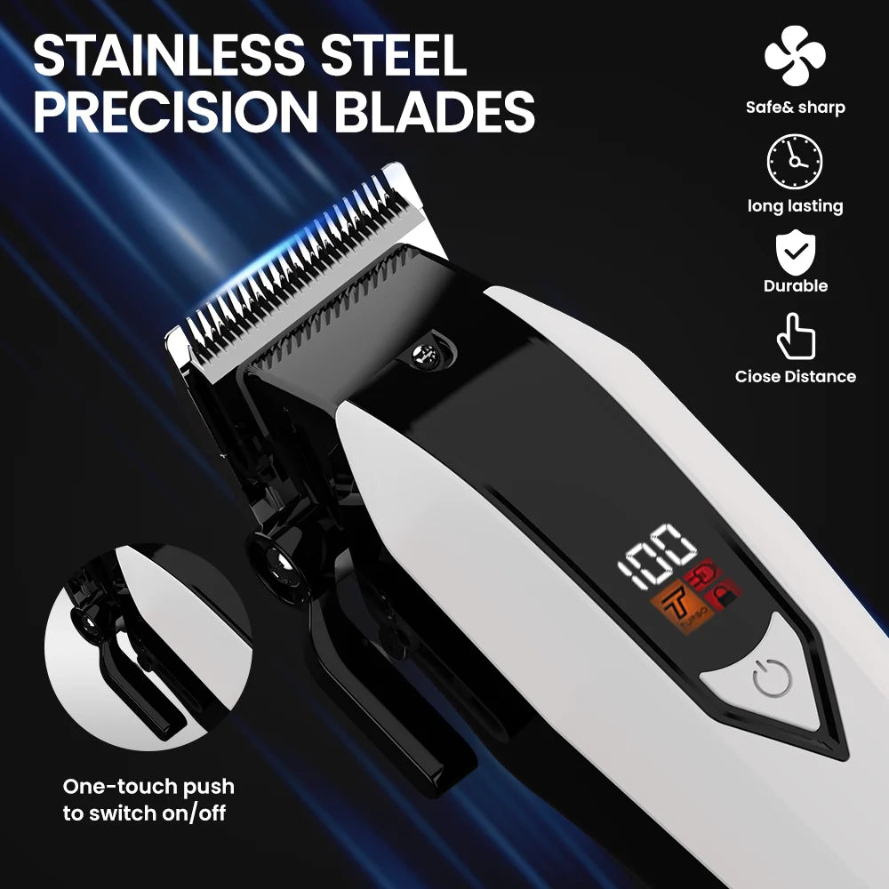 Sejoy Portable Combo Kit Barber Hair Clipper For Men Professional Electric Beard Hair Trimmer Rechargeable Haircut