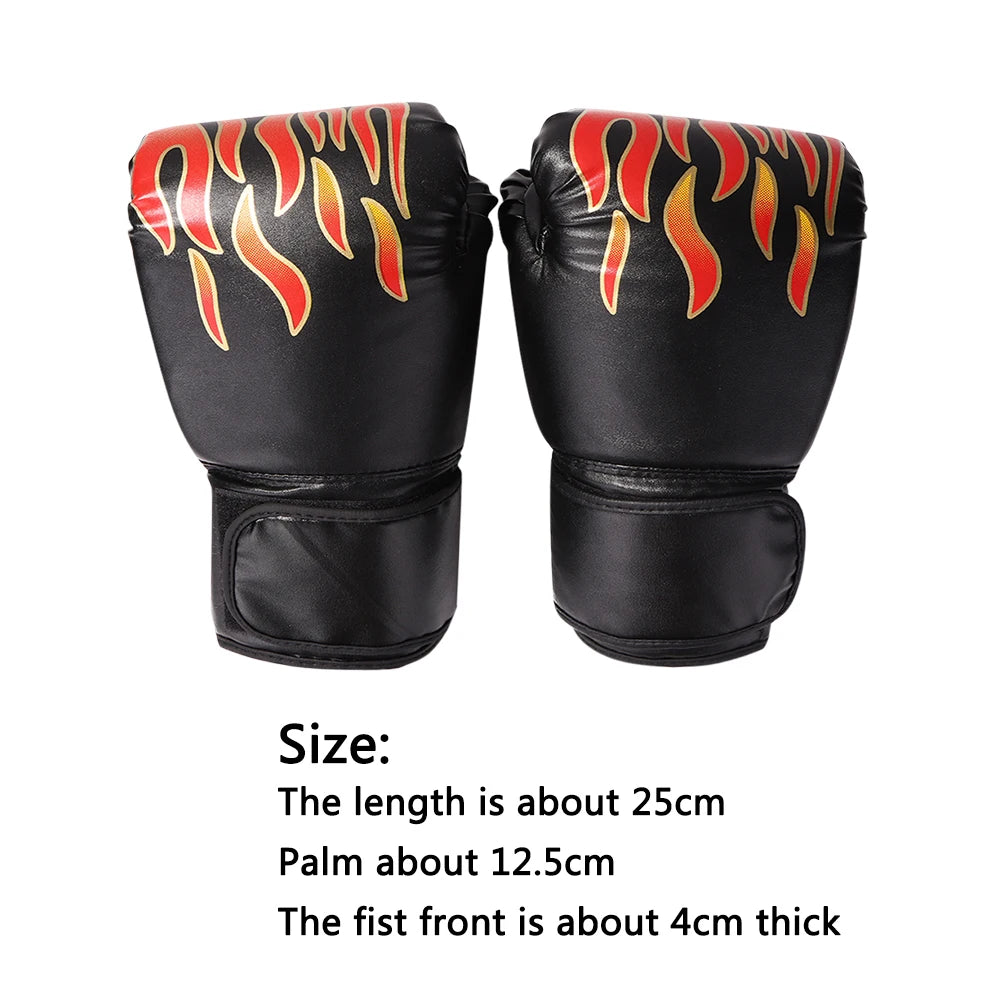 1 Pair Boxing Gloves Adults Women Men Boxing Sanda Gloves Unisex Boxing Training Exercise Leather Gloves Sports Protection Mitts