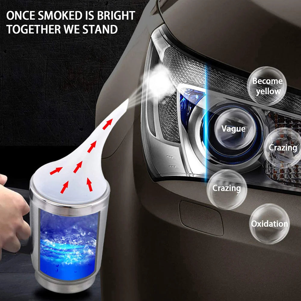 Car Headlight Polish Restoration Kit Car Headlight Repair Renovation Kit 800G Headlamp Liquid Polymer Auto Tool Set - TrendForce25