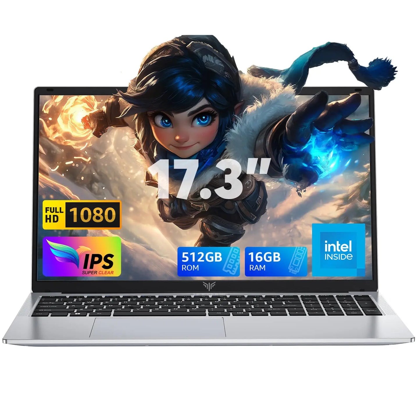 ACEMAGIC 17.3inch Laptop with High Performance Quad Core-12th Alder Lake N97 Laptop Computer Spacious Storage 16GB RAM 512GB ROM - TrendForce25