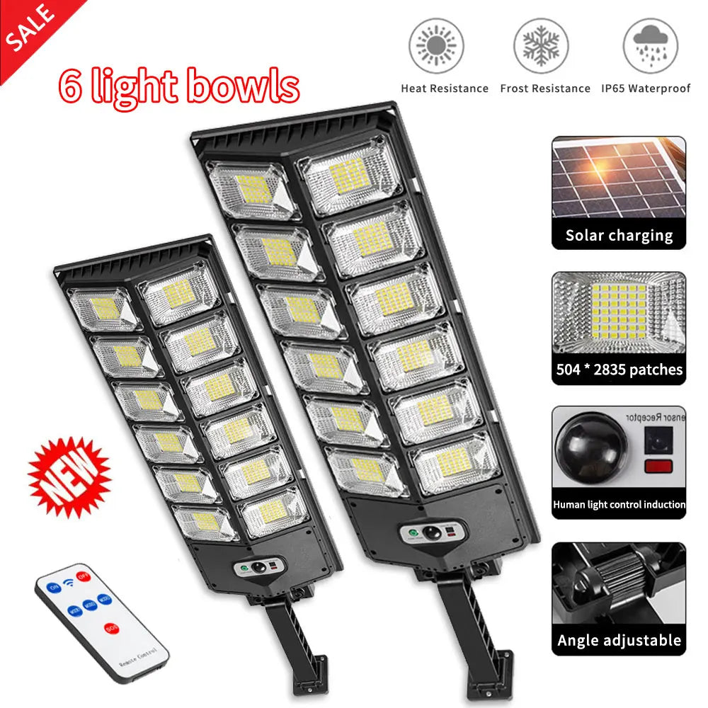 10000watts Super Bright Outdoor Solar Lamp Waterproof Ultra Wide Lighting Street Light Human Induction Motion Sensor Wall Lights - TrendForce25