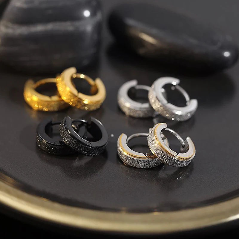 1Pc Punk Ear Clip For Man Stud Earrings Teens Hip Hop Style Ear Ring Jewelry Accessories - TrendForce25