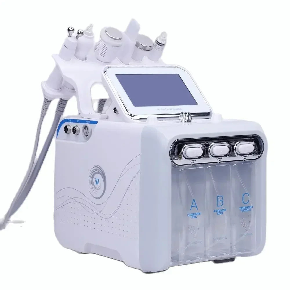 New Arrival! Multifunction skin care device 7 in 1 anti aging small bubble H2O2 hydrogen oxygen jet beauty machine with Led Mask - TrendForce25