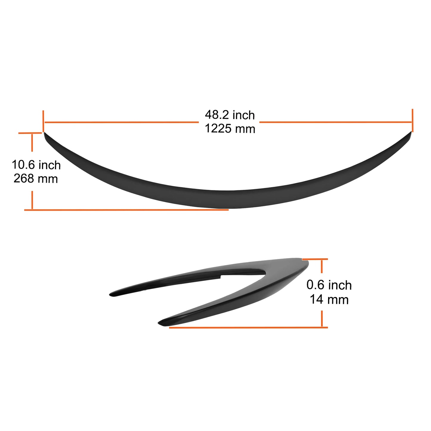 SucceBuy GT Wing Car Spoiler Compatible with 2018-2023 Camry High Strength ABS Material Baking Paint Car Rear Spoiler Wing