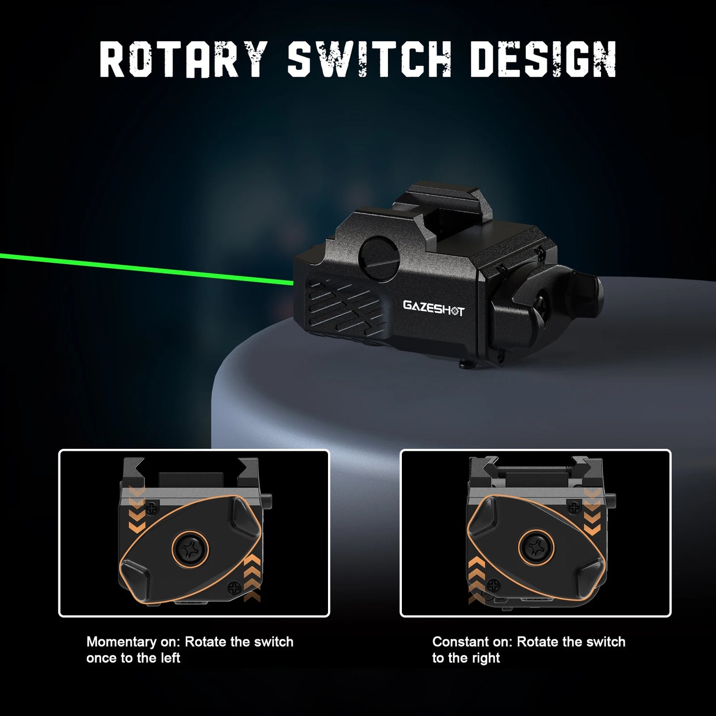 Blue Laser Sight Compatible with Picatinny Rail fit Pistol Glock Full Size Rechargeable Handgun Blue Laser Beam USB C Charging