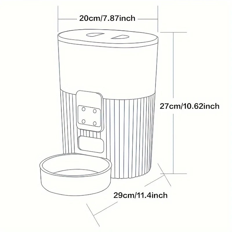 PAPIFEED cat automatic feeder dog fixed feeding machine cat food dog food wifi remote smart cat pet food dispenser - TrendForce25