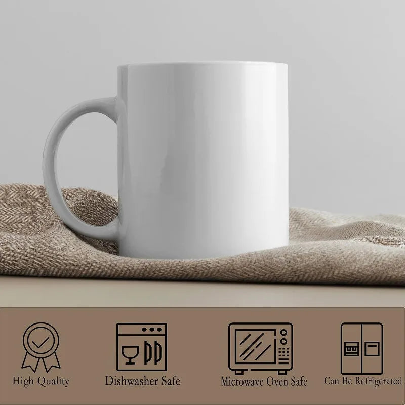 Mugs Blank Tazas Para Sublimacion White Ceramic Sublimation Cups Bulk Mugs for Coffee Tea Latte Hot Cocoa 11 oz Set of 12
