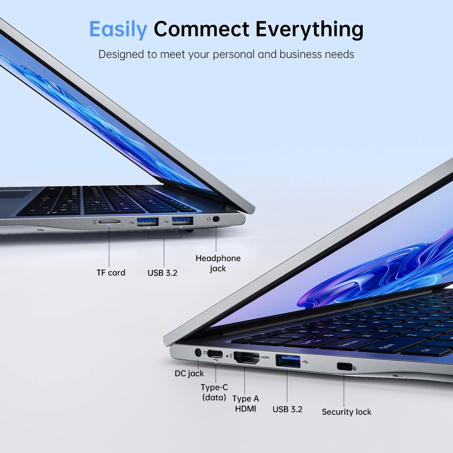 ACEMAGIC 17.3inch Laptop with High Performance Quad Core-12th Alder Lake N97 Laptop Computer Spacious Storage 16GB RAM 512GB ROM - TrendForce25