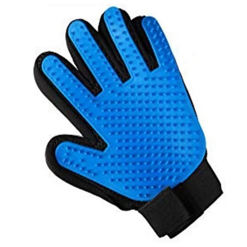 Pet Grooming Kit for Dog Cat Rabbit Fur 2 Sided Grooming Brush Bath Cleaning Glove De-Shedding De-Matting Pet Hair - TrendForce25