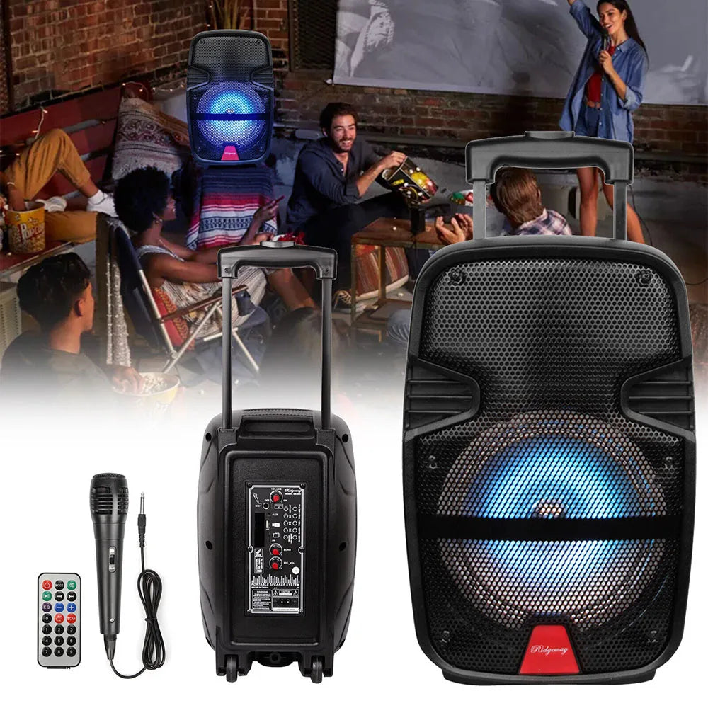 3000 Watts Wireless Portable Party Bluetooth Speaker With Microphone & Remote 8" Subwoofer High Quality Big Sound - TrendForce25