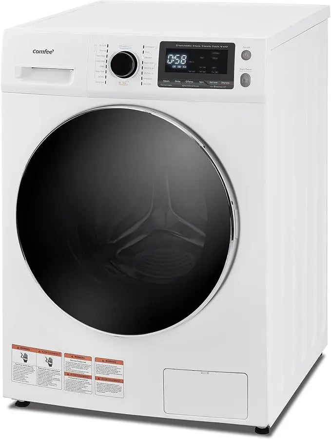 COMFEE’ 24"Washer and Dryer Combo 2.7cu.ft 26lbs Washing Machine Steam Care, Overnight Dry, No Shaking Front Load Full-Automatic - TrendForce25