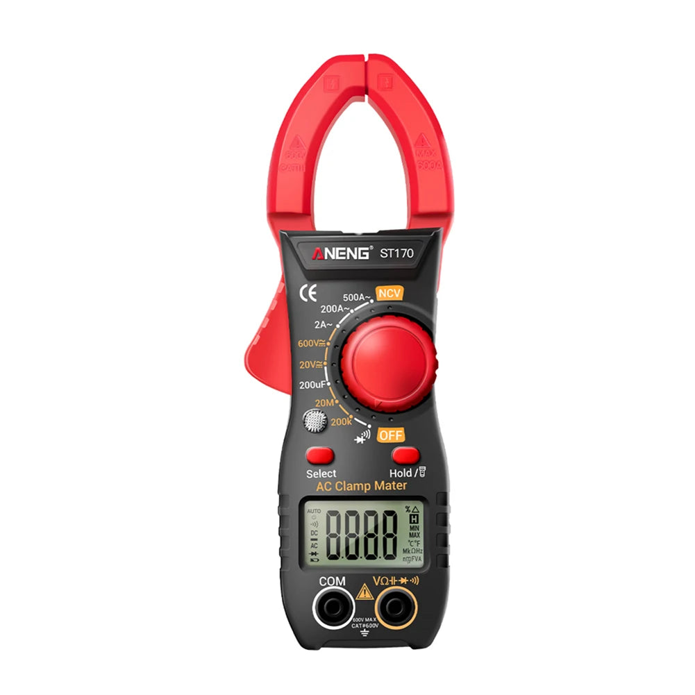 Digital Multimeter Backlit Display AC/DC Voltmeter AC Ammeter Clamp Meter NCV 2000 Counts with Flashlight for Electrical Testing - TrendForce25