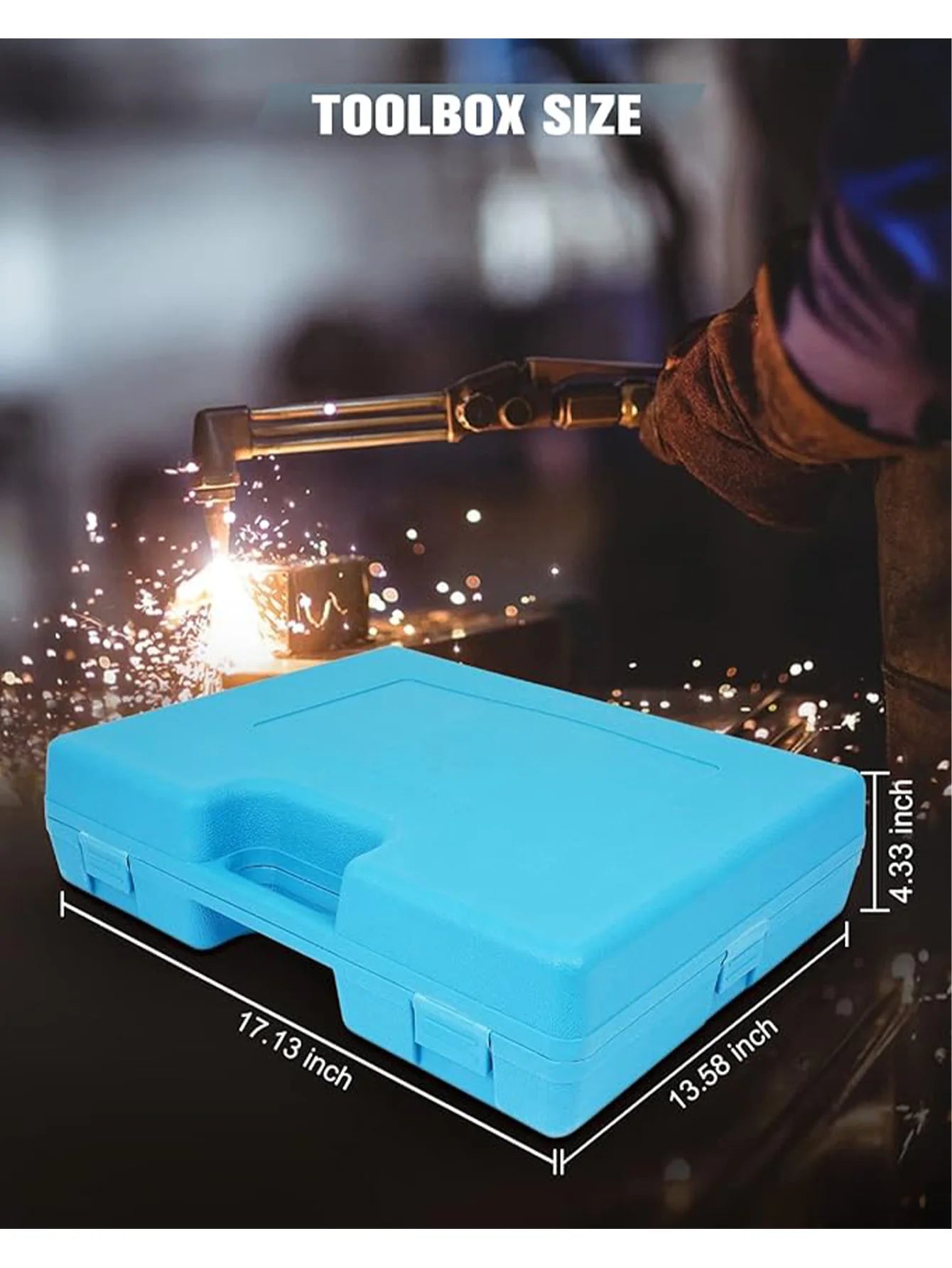 Cutting Welding Torch Kit Oxygen & Acetylene Gas Portable Oxy Brazing Kit Professional Welder Tool Set With Two Hose, Regulator