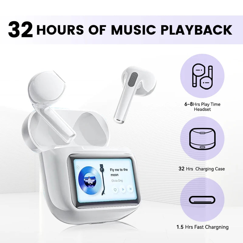 Noise Cancelling Earbuds Touch Control Earbuds Wireless Bluetooth Earbuds Earphones Wireless Bluetooth Earbuds - TrendForce25