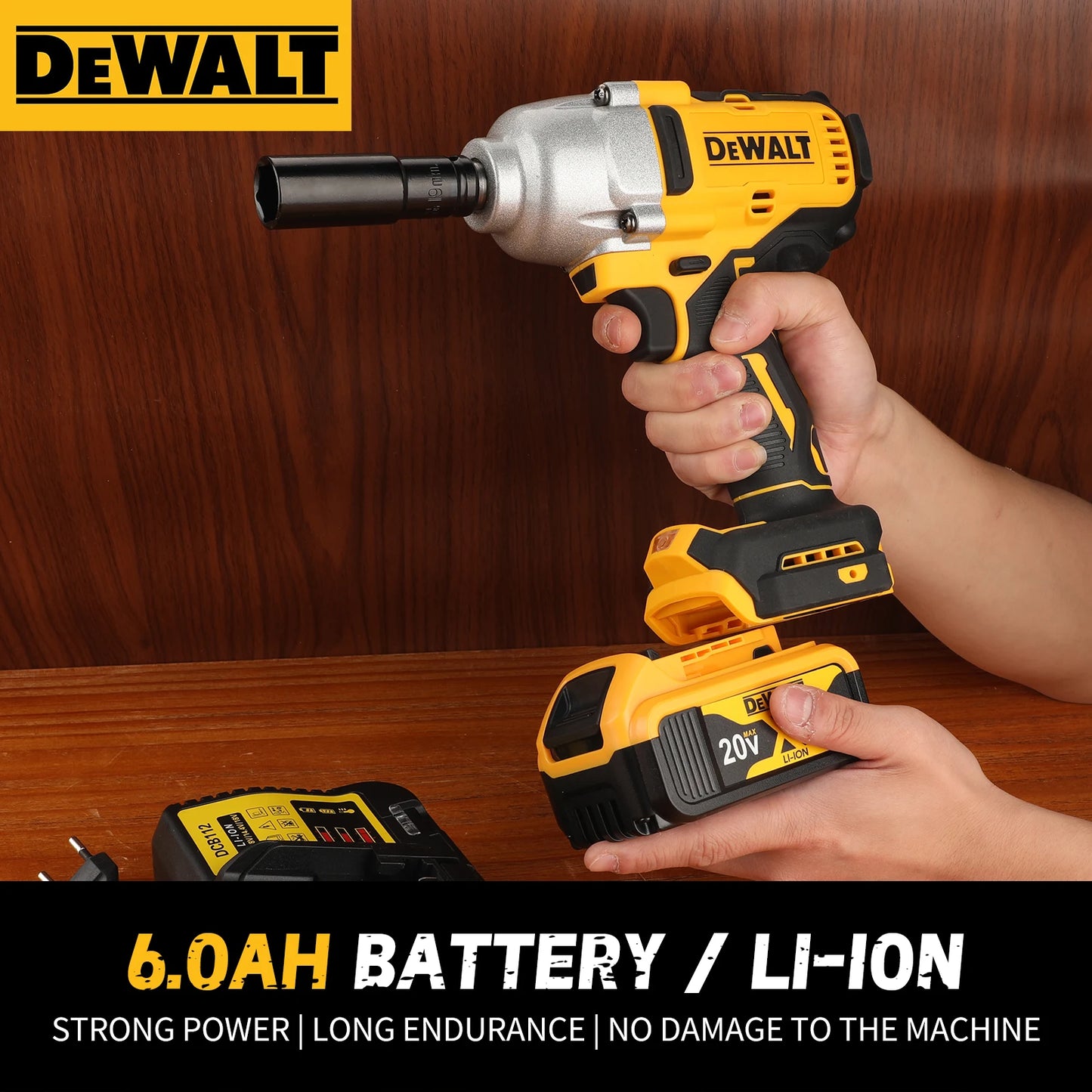 DEWALT Original packaging 20V, 6.0AH, DCB206 rechargeable Backup lithium battery - TrendForce25
