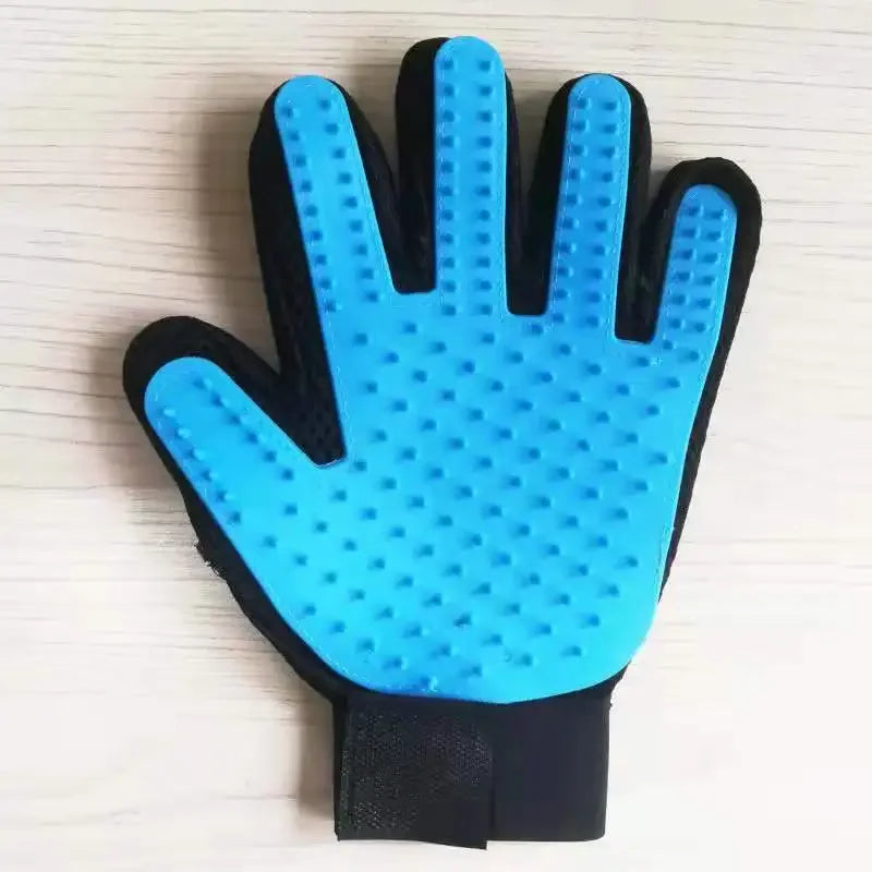 Pet Grooming Kit for Dog Cat Rabbit Fur 2 Sided Grooming Brush Bath Cleaning Glove De-Shedding De-Matting Pet Hair - TrendForce25