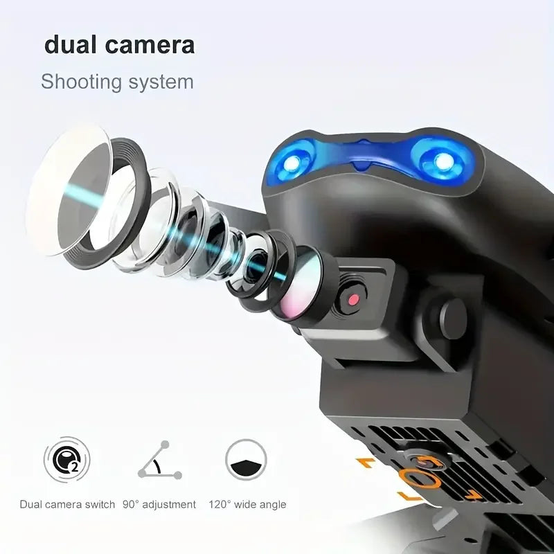 E99 PRO Drone with Flash Professional HD Dual Camera WIFI Obstacle Avoidance RC Helicopters Aerial Photography Quadcopter - TrendForce25