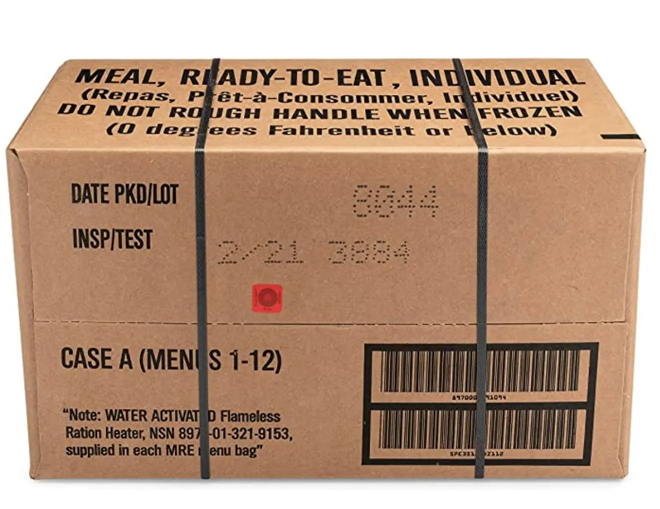 24ct US Military Surplus MRE Meals Ready to Eat 2021 Inspect A+B Case Bundle Menus 1-24
