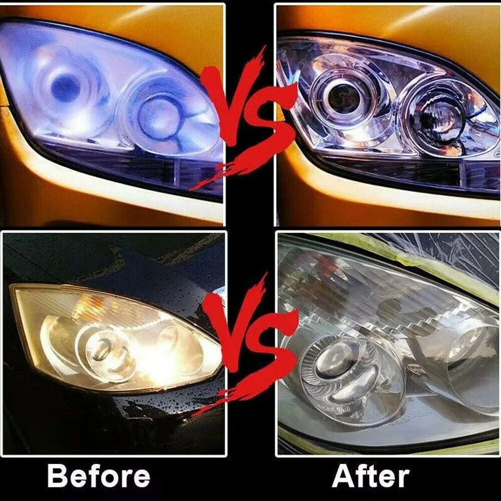 Car Headlight Polish Restoration Kit Car Headlight Repair Renovation Kit 800G Headlamp Liquid Polymer Auto Tool Set - TrendForce25
