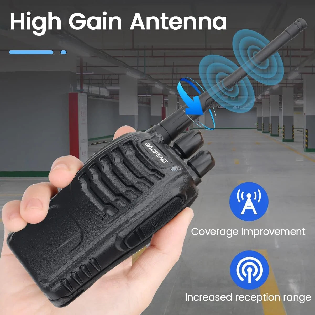 3/6PCS Baofeng BF-888S Walkie Talkie Wireless Copy Frequency UHF Long Range High Power Upgraded BF 888S VOX Ham Two Way Radio