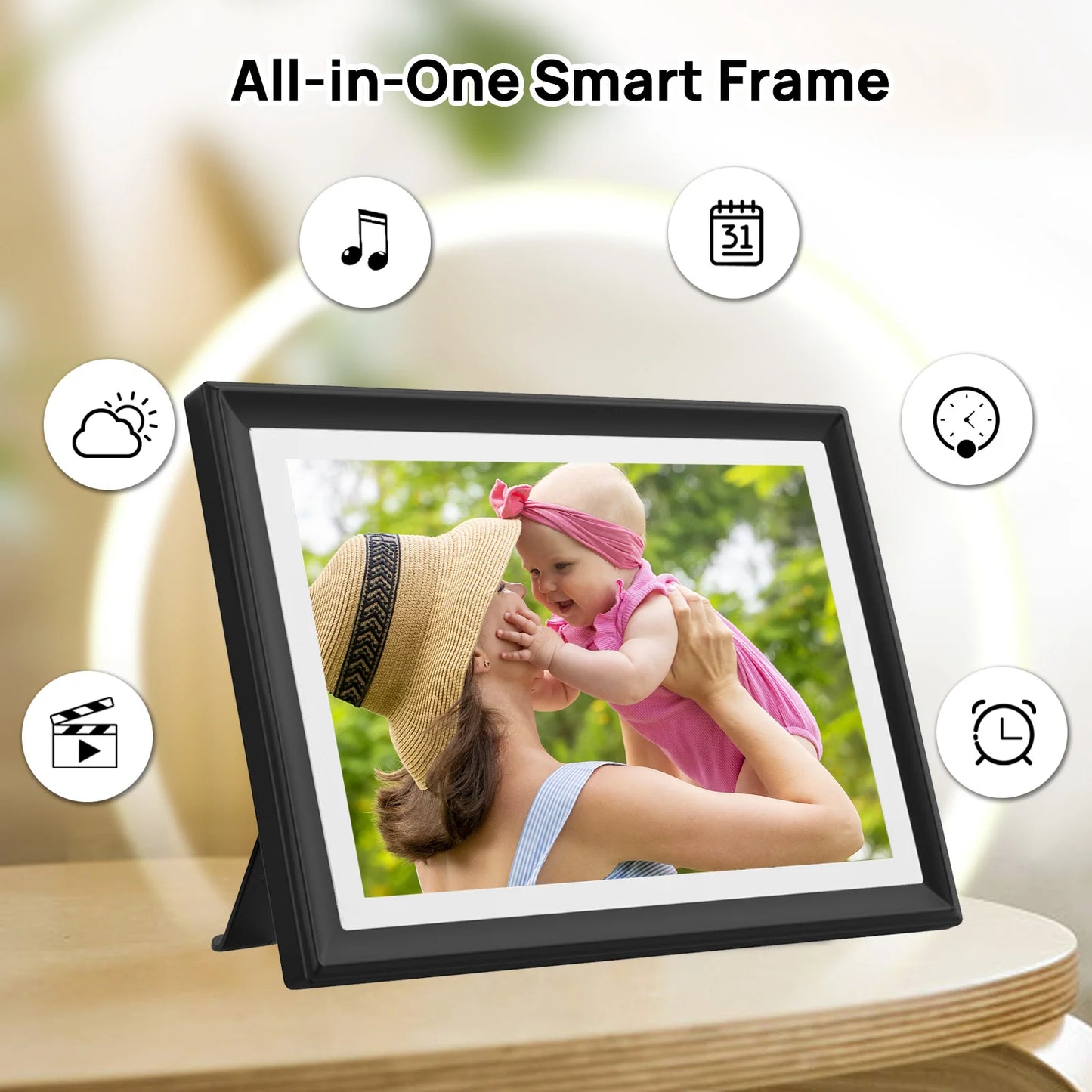 32GB SSA 10.1 Inch Smart WiFi Digital Photo Frame 1280x800 IPS LCD Touch Screen,Best Christmas gift for friends and family - TrendForce25