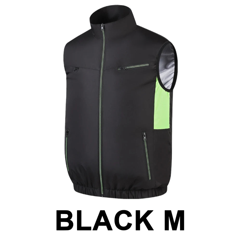 Summer Sport Fan Air Condition Cool Man Woman Travel Ultralight Brand Outdoor Vest Clothes Jacket Sun Windbreaker Fishing Worker