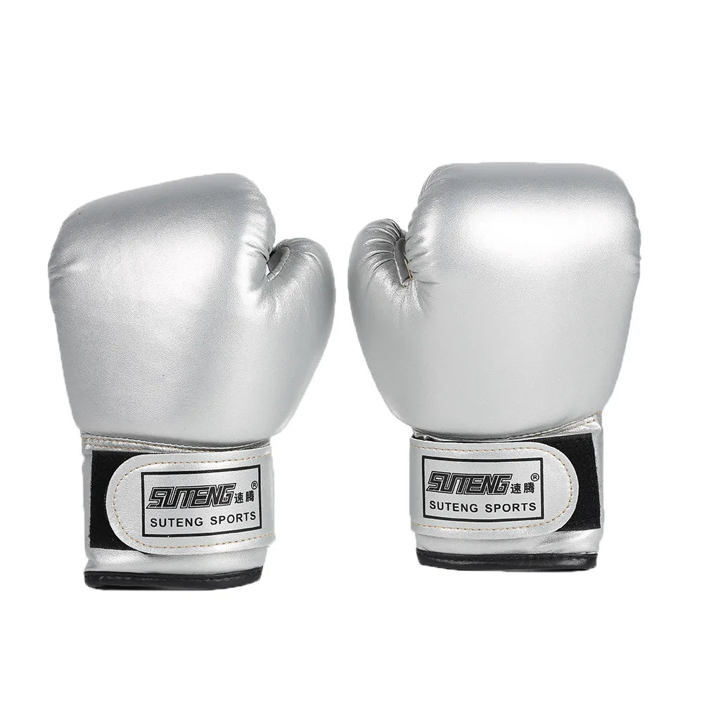 1 Pair Boxing Gloves Adults Women Men Boxing Sanda Gloves Unisex Boxing Training Exercise Leather Gloves Sports Protection Mitts