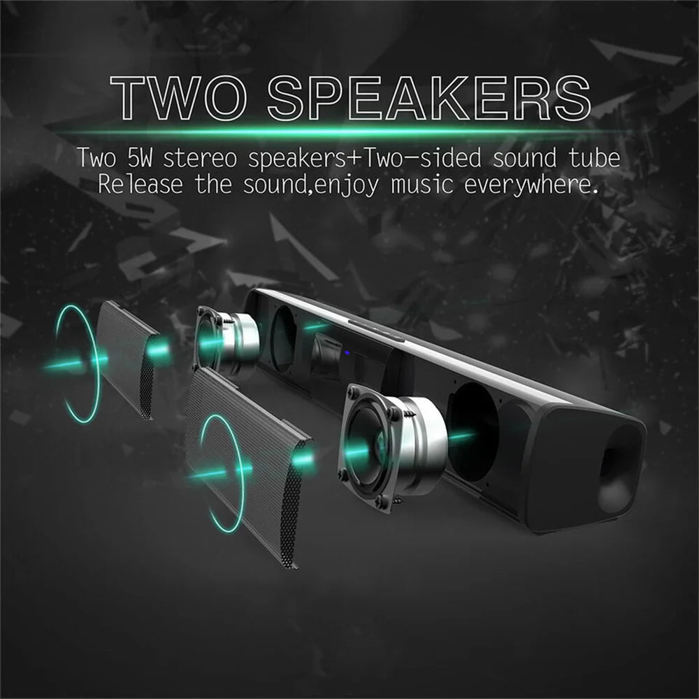 Home Theater Sound System Bluetooth Speaker Computer Speakers For TV Soundbar Wired Wireless Bass Subwoofer Speaker - TrendForce25
