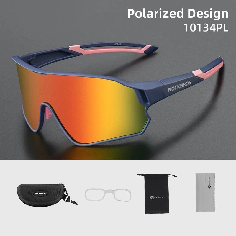 ROCKBROS Polarized Glasses UV400 Sunglasses Sport Protection Glasses Bicycle Eyewear Outdoor Hiking Camping Golf Cycling Goggles - TrendForce25