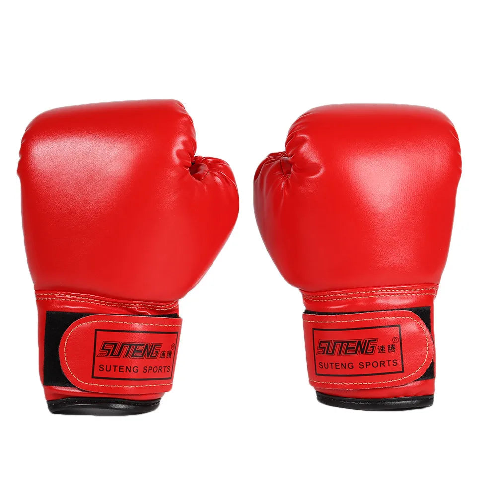 1 Pair Boxing Gloves Adults Women Men Boxing Sanda Gloves Unisex Boxing Training Exercise Leather Gloves Sports Protection Mitts