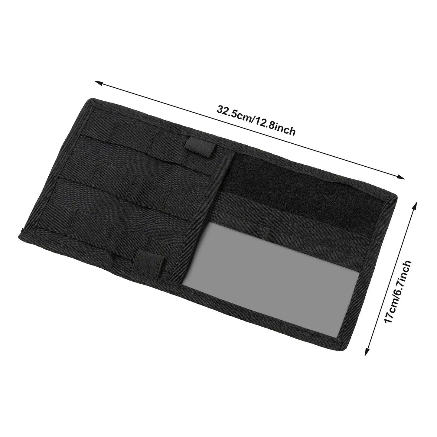 Tactical MOLLE Vehicle Visor Panel EDC Tool Pouch CD Storage Bag Truck Van Car Sun Visor Organizer Auto Gear Accessories Holder
