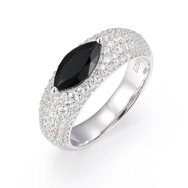 Unisex VVS1 Moissanite 925 Silver Hip Hop Jewelry Classic Men For Woman Rings Rock Hip Hop Jewelry Gift