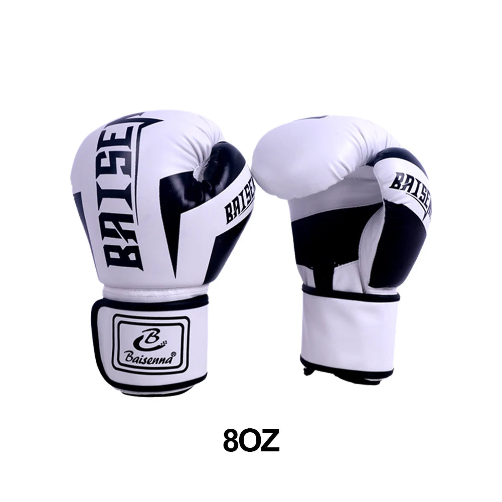 1 Pair Boxing Gloves Adults Women Men Boxing Sanda Gloves Unisex Boxing Training Exercise Leather Gloves Sports Protection Mitts