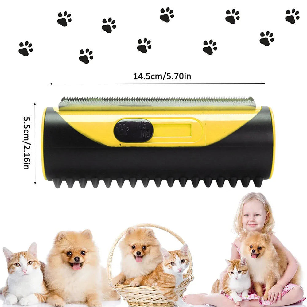 Pet Dog Hair Comb Hair Removal Combs Lint Roller Dog Cat Puppy Cleaning Brush Cats Sofa Carpet Hair Shedding Trimmer Deshedding - TrendForce25