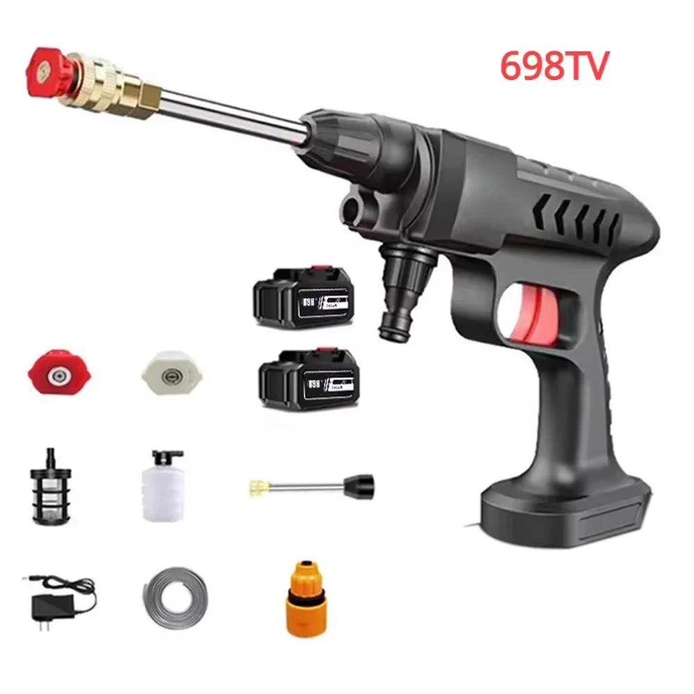 30000/20000/10000mAh 60Bar Car Wash High Pressure Washer Water Gun Car Accessory Cleaner for Auto Home Garden Cleaning Machine