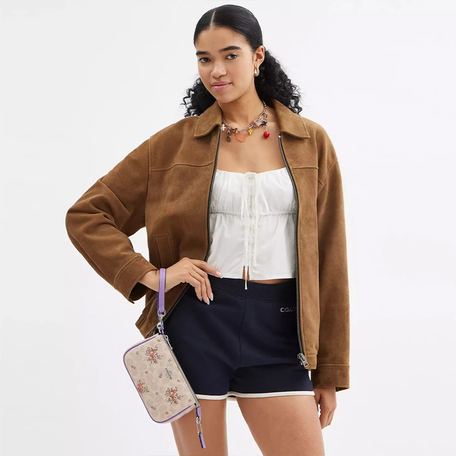 Coach Nolita 19 Shoulder Bag In Blocked Signature Canvas With Floral Print Women Clutch Bag Ladies Cute Purses And Bags,CAQ19 - TrendForce25
