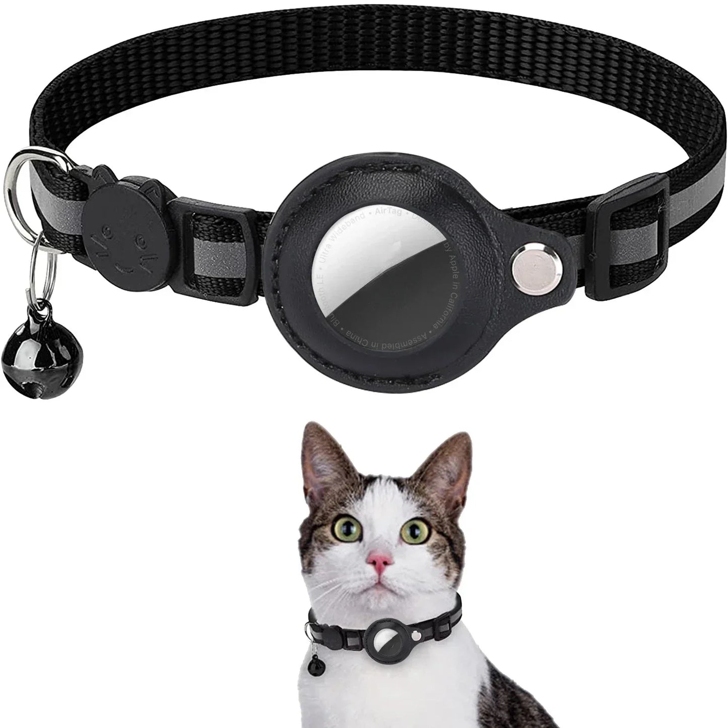 Cat Positioning Collar Protective Case with Reflective Bell for Apple Airtag - TrendForce25