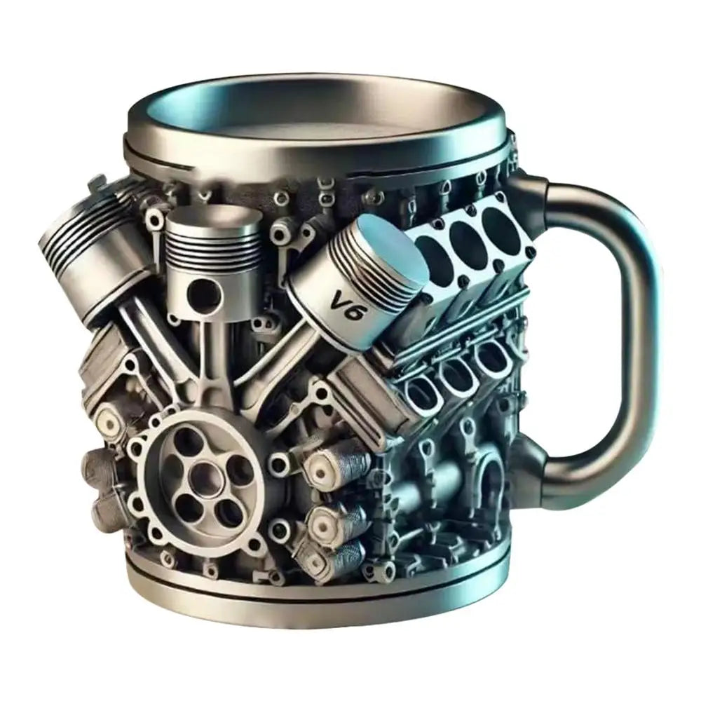 Stainless Steel Coffee Mug Reusable Car Engines Cocktail Mug Creative Water Cup Personalizedd wine cup Beer Mug Coffee Mug