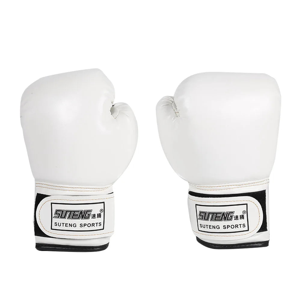 1 Pair Boxing Gloves Adults Women Men Boxing Sanda Gloves Unisex Boxing Training Exercise Leather Gloves Sports Protection Mitts
