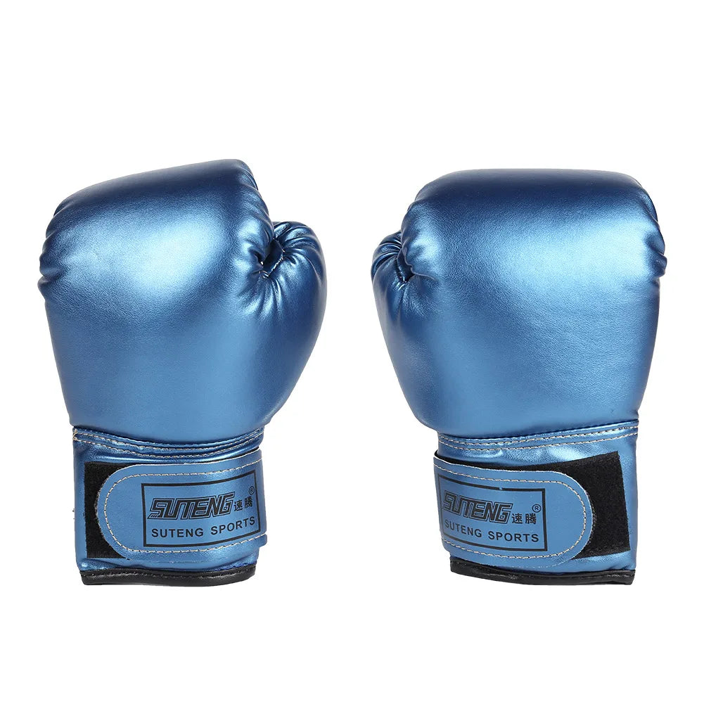 1 Pair Boxing Gloves Adults Women Men Boxing Sanda Gloves Unisex Boxing Training Exercise Leather Gloves Sports Protection Mitts