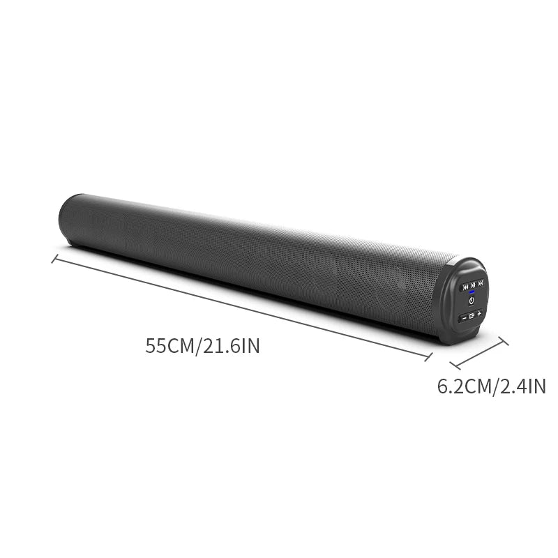 2024 Soundbar Sound Wireless Bluetooth Car Computer Speaker Stereo Tv Home Theater Sombar For 3.5mm Output PC - TrendForce25