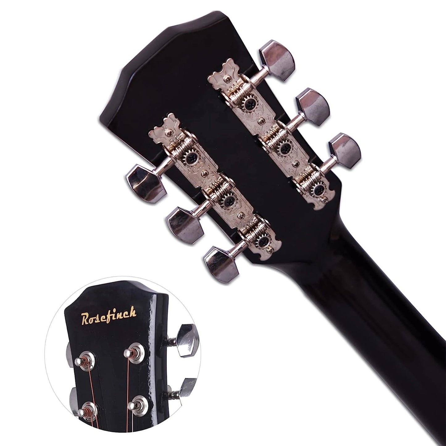 38 Inch Acoustic Guitar Set for Beginners Adults with Capo Picks Bag 6 Steel Strings Travel Guitar for Teens Guitar Accessories