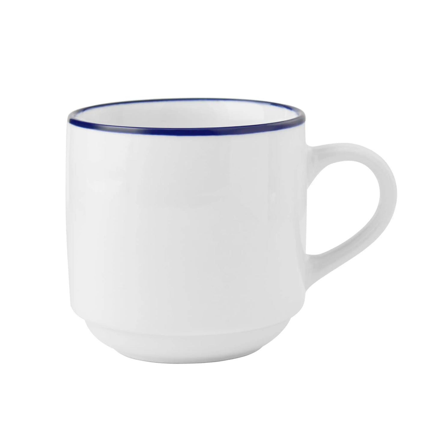 (4 pack) Mainstays Blue Rim Stoneware Mug