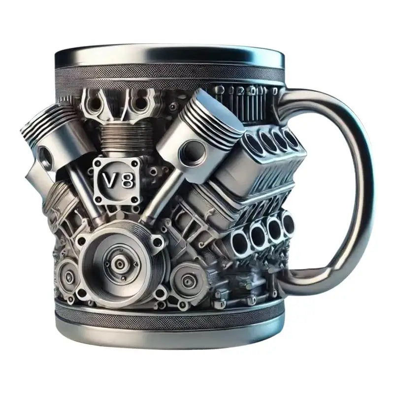 Stainless Steel Coffee Mug Reusable Car Engines Cocktail Mug Creative Water Cup Personalizedd wine cup Beer Mug Coffee Mug