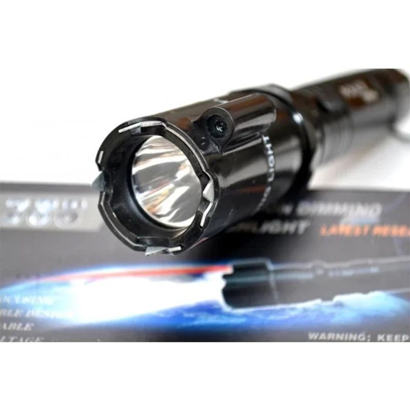 Self-defense Flashlight - Rechargeable, High Current, Super Bright 2-in-1 Security Defense